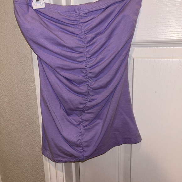 lavender tube top with cinching down the middle - Picture 2 of 2